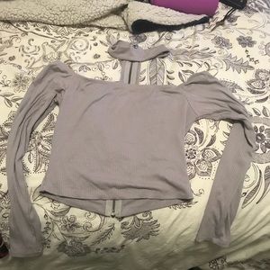 LF purple crop with attached Choker